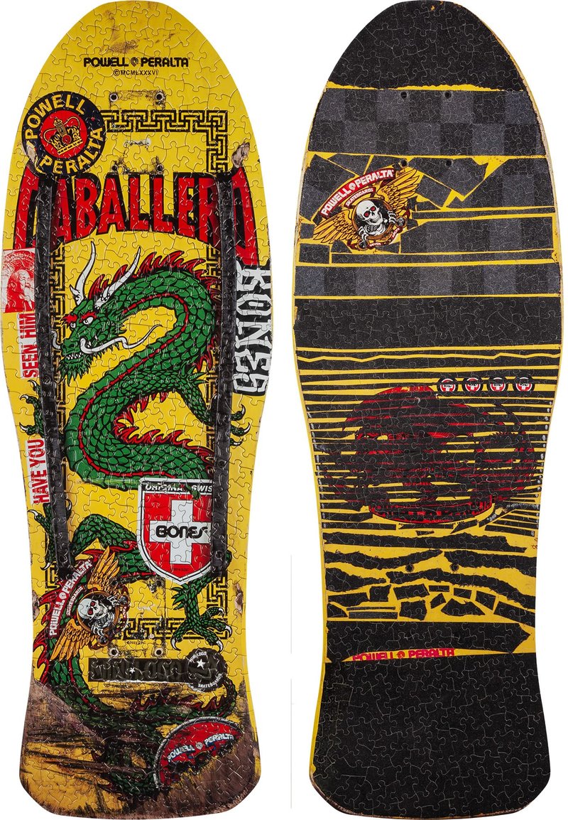 Powell Peralta Yellow Caballero Chinese Dragon Skateboard Puzzle