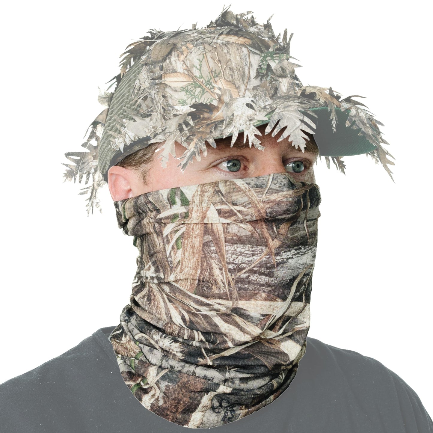 QuikCamo Camo Neck Gaiter Face Mask (Realtree Max-5)