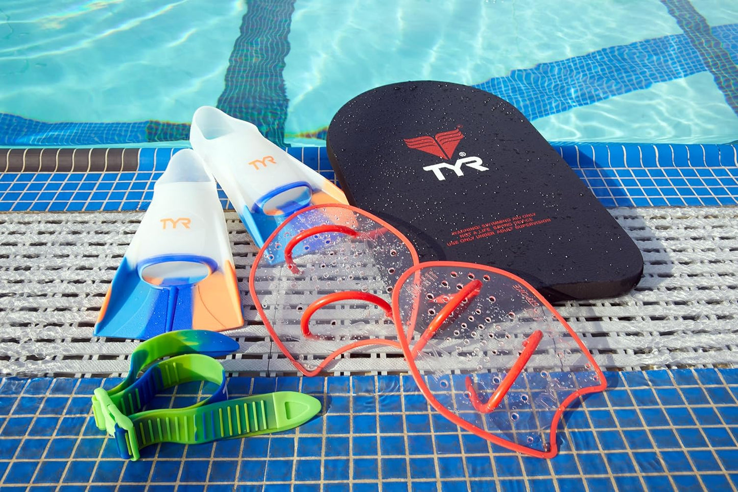 TYR Catalyst Stroke Swim Paddles - Durable Training Hand Fins for Strength & Technique | Adult Size