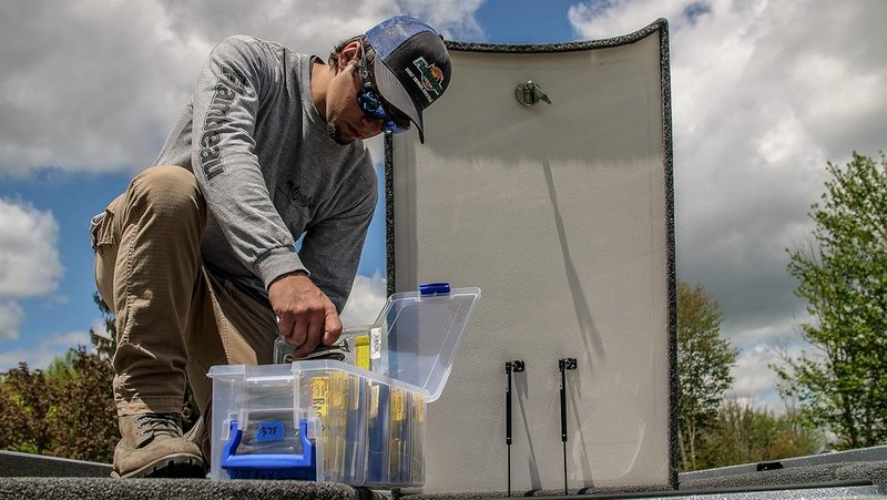Flambeau Outdoors Fishing Organizer - Clear Soft Lure Storage with Anti-Rust Dividers | Pack of 4