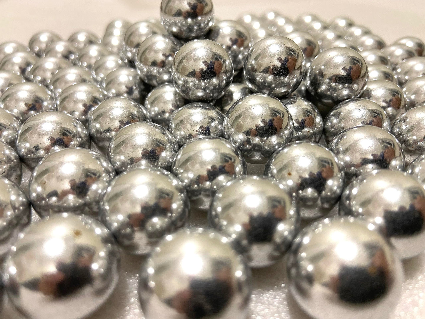 Alien Play 100 Rounds 50 Cal. Solid Aluminum Balls for Self Defense, 2.8 Gram Reusable .50 Caliber Aluminum Paintballs Ammo Projectiles for Training Fit for t4e TR50/HDR 50 Target Shooting (Silver)