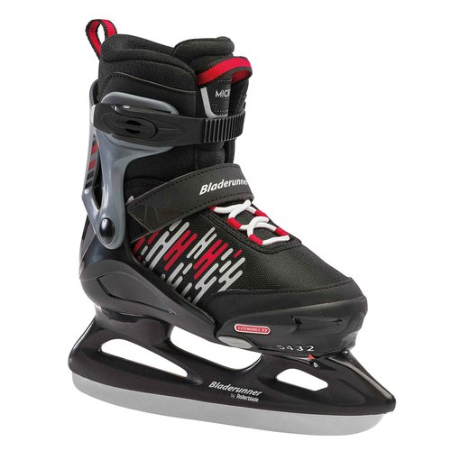 Bladerunner Ice by Rollerblade Micro Ice, Junior, Adjustable, Black and White, Ice Skates