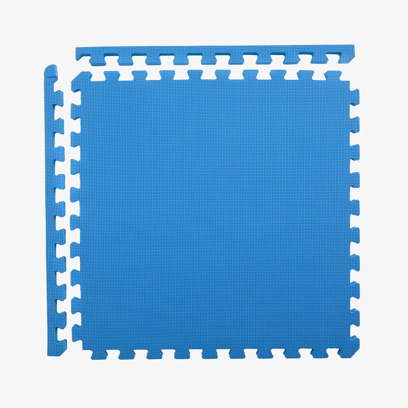 IncStores Fitness Foam Exercise, Aerobic, Playroom, Multipurpose, Flooring Mat Tiles (Blue, 1" Thick, 48 Square Feet)