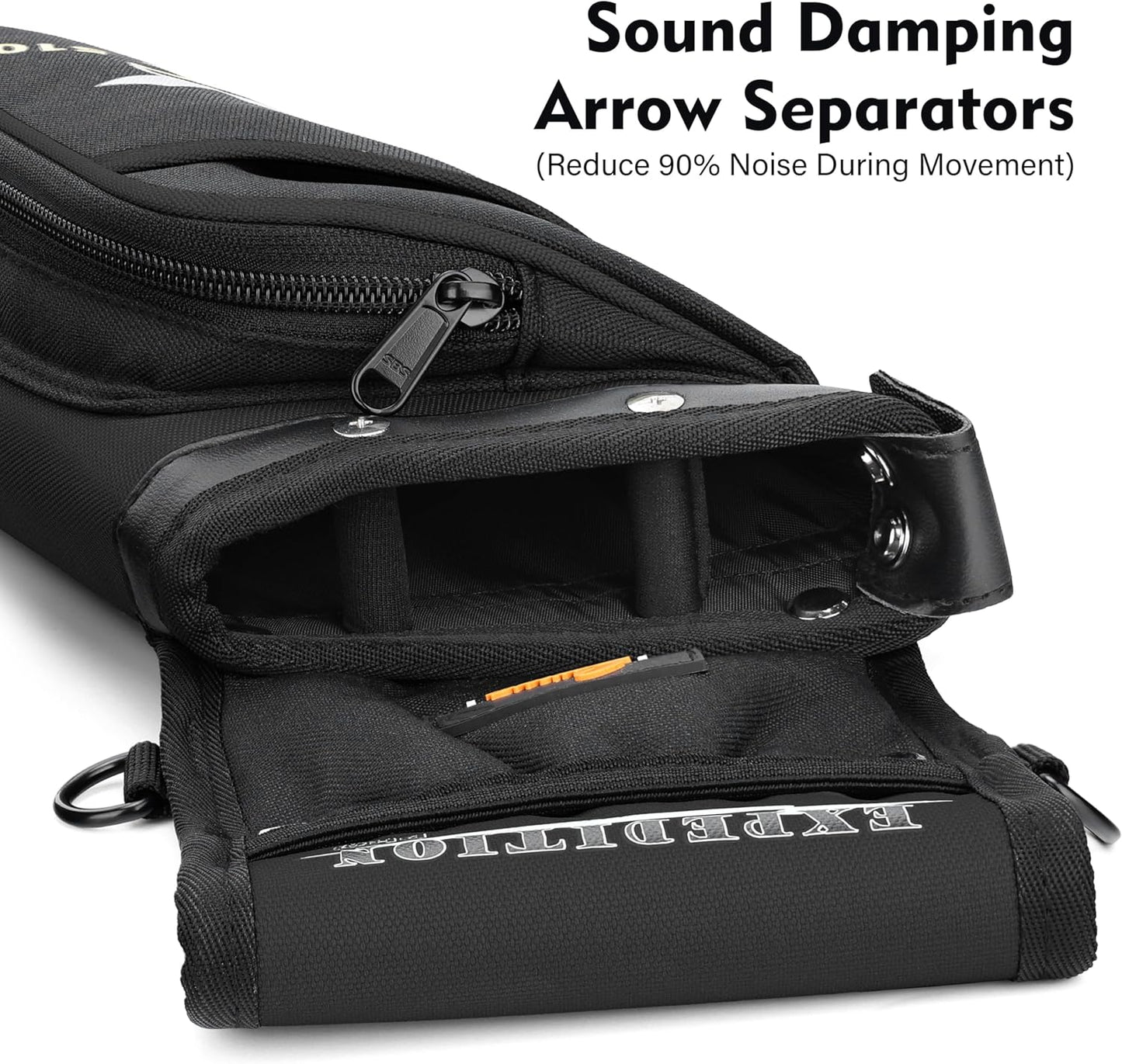 Field & Competition Hip Arrow Quiver - 3-Slot Noise-Free Design | Sturdy Storage System (42x18cm)
