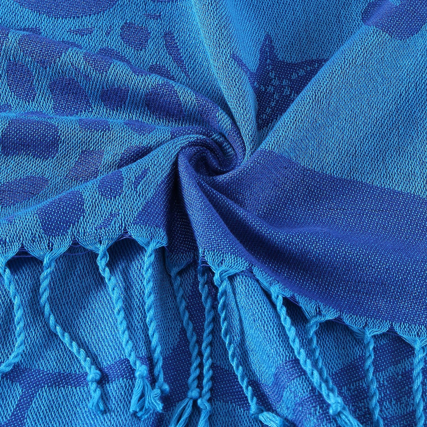 Genovega Oversized Turkish Beach Towel 72"x36" for Adult, Lightweight Quick Dry Bath Pool Swim Blanket, Sand Free with Compact Travel Essentials, Blue Turtle Vacation Cruise Must Haves Clearance