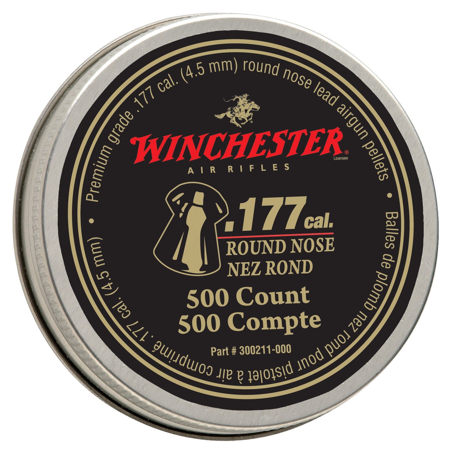 Winchester Round Nose .177 Caliber Pellets