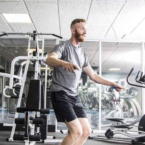 Bear KompleX Fitness Bundle, Large Black Knee Sleeves and Aluminum Speed Jump Rope