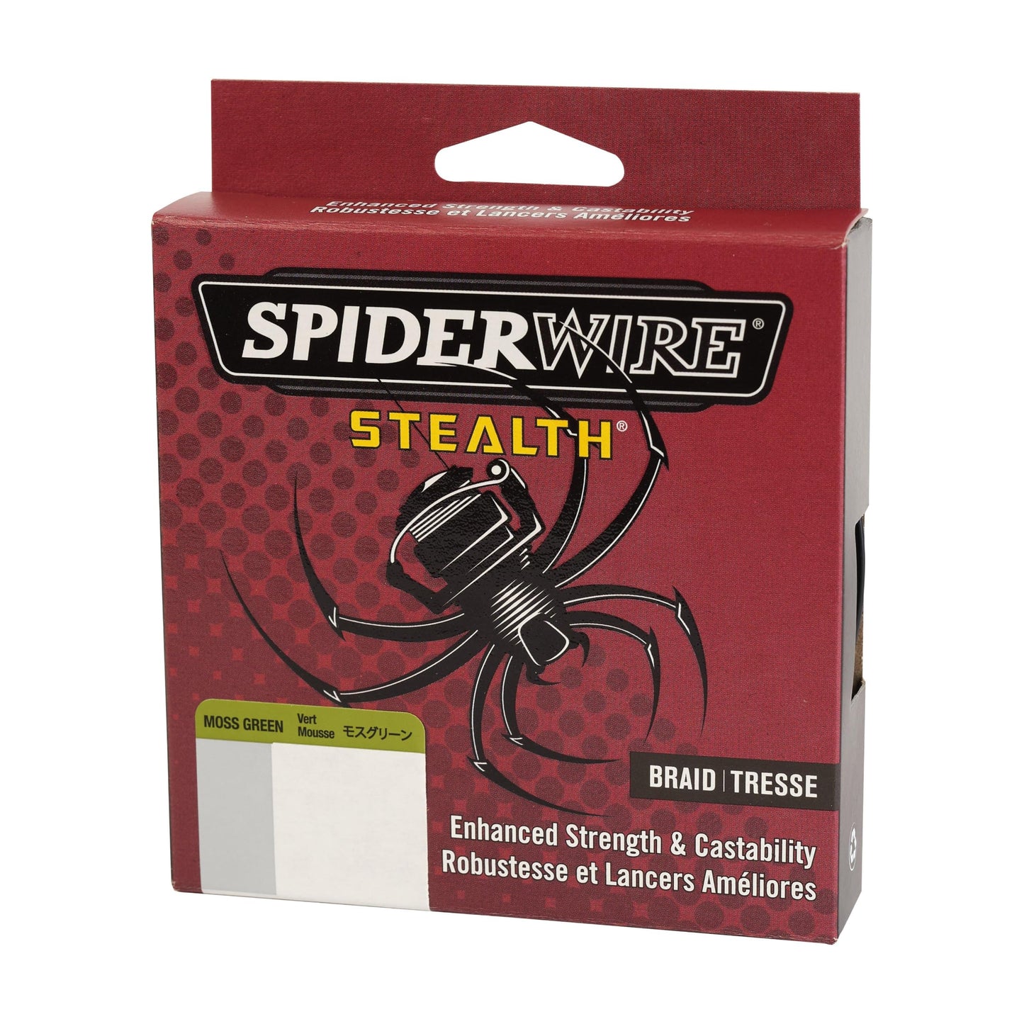 SpiderWire Stealth® Superline, Moss Green, 100lb | 45.3kg, 200yd | 182m Braided Fishing Line, Suitable for Freshwater and Saltwater Environments
