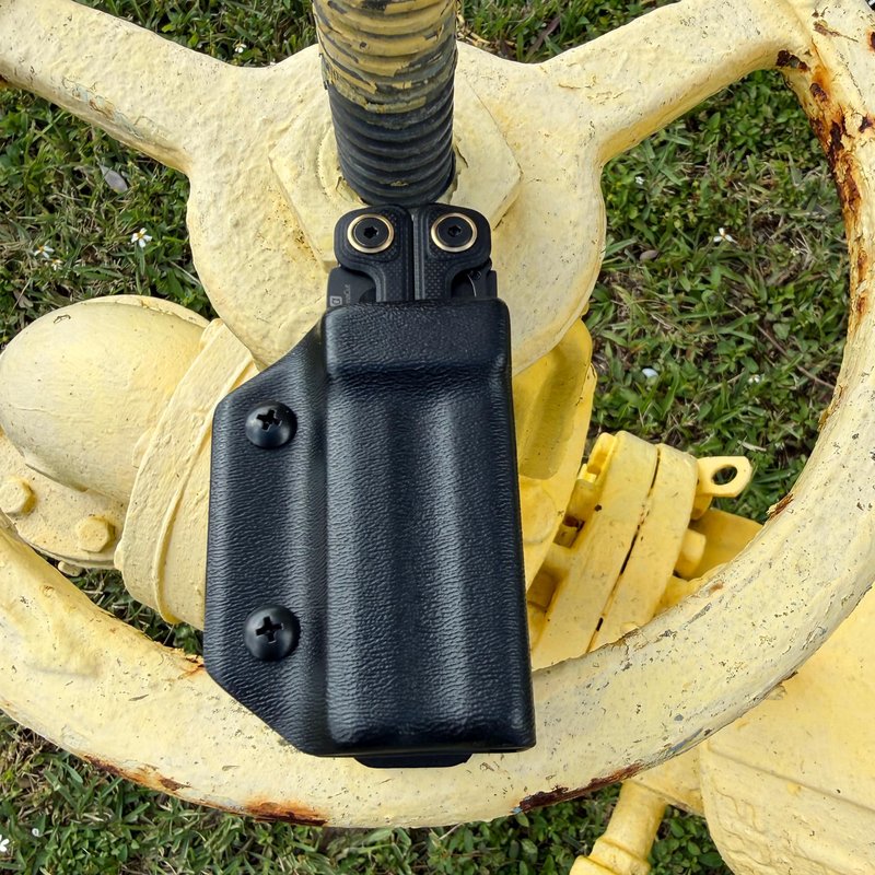 Clip & Carry Kydex Multitool Sheath for LEATHERMAN Wave Alpha - Made in USA - Multi Tool Sheath Holder Cover Belt Pocket Holster - Multi-Tool not Included (Black)
