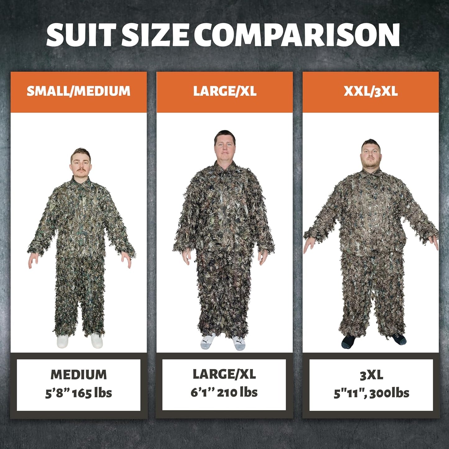 QuikCamo 3D Leafy Camo Ghillie Suit - Breathable Mesh for Turkey Hunting | Snaps & Zippered Pockets