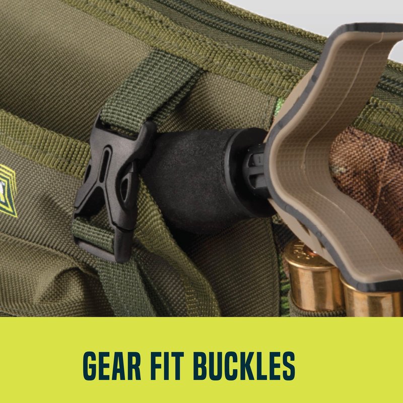 Allen Company Gear Fit Pursuit Shocker 52" Lockable Shotgun Case, Green/Mossy Oak Obsession Camo Accents