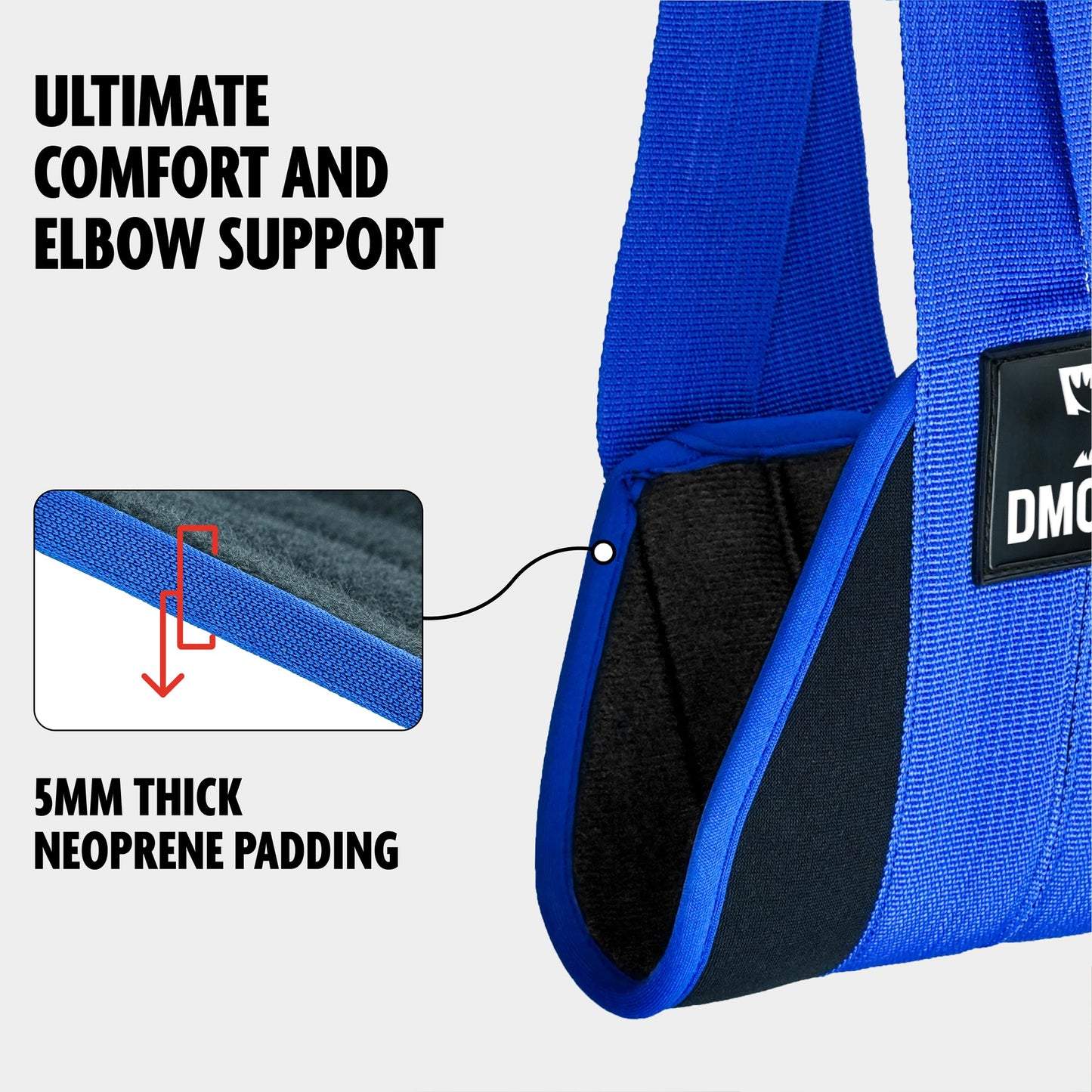 DMoose Fitness Hanging Ab Straps for Pull Up Bar & Core Strength Training - Thick Padded Arm Strap for Ab Swing with 2 Rust-Resistant Carabiners - Pull Up Straps for Ab Workouts at Home and Gym (Pair)