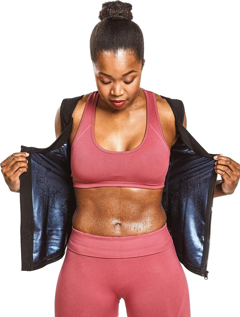 Women's Sauna Shirt - Zip Tank Top for Gym & Exercise | Sweat Shaper Design