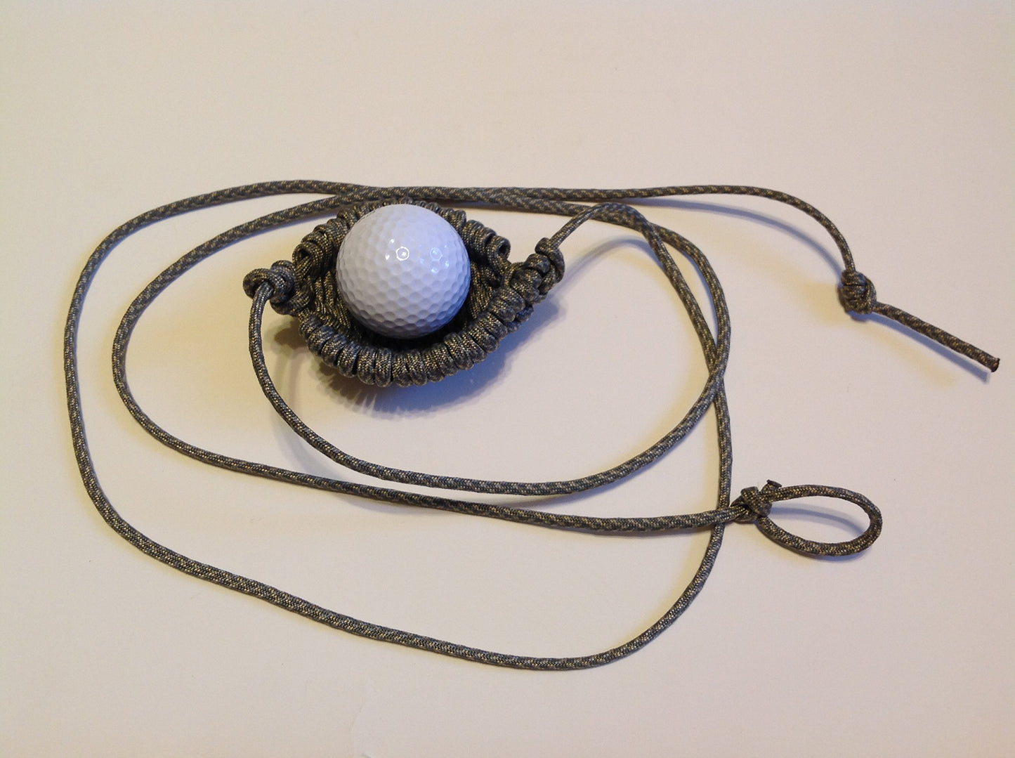 Paracord Shepherd Sling (Old-fashioned Slingshot) Handmade By David the Shepherd (ACU Pattern)