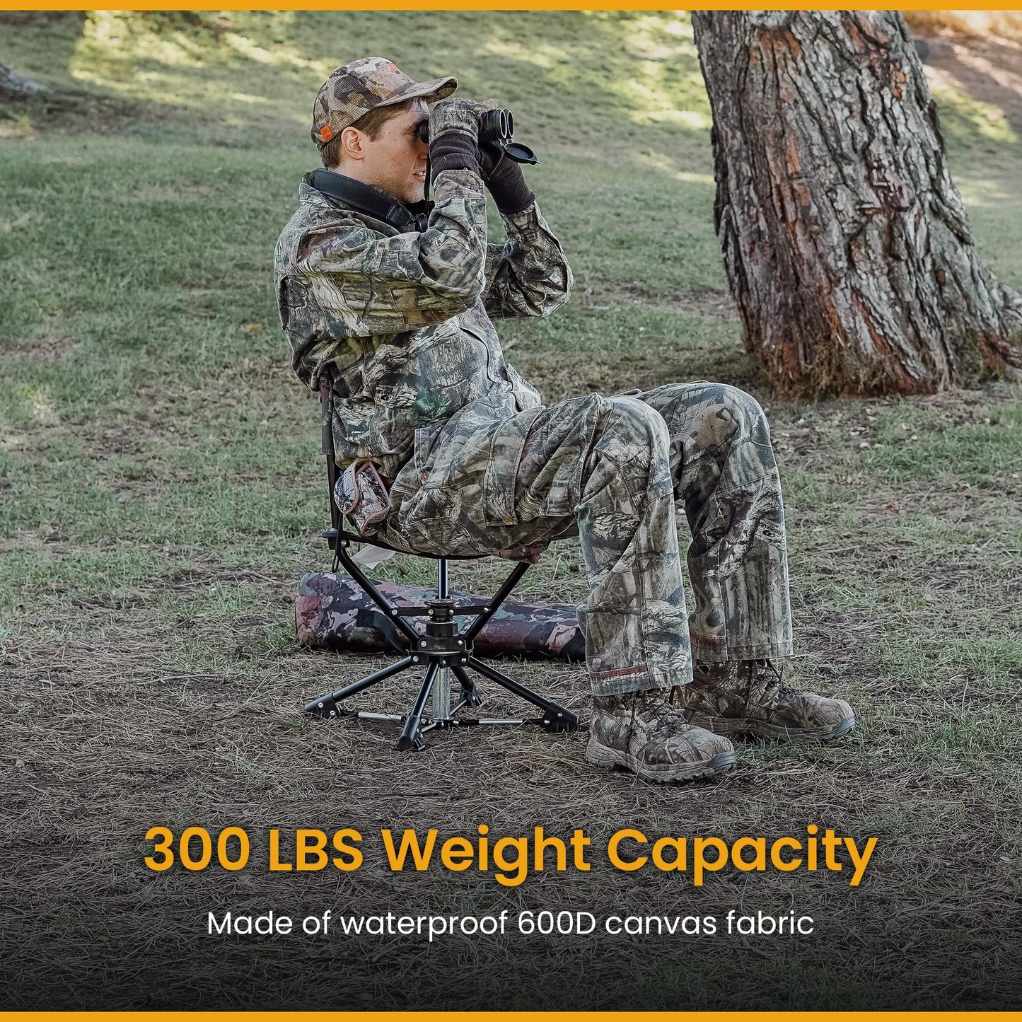 ARROWHEAD OUTDOOR 2PK 360° Degree Swivel Hunting Chair Stool Seat