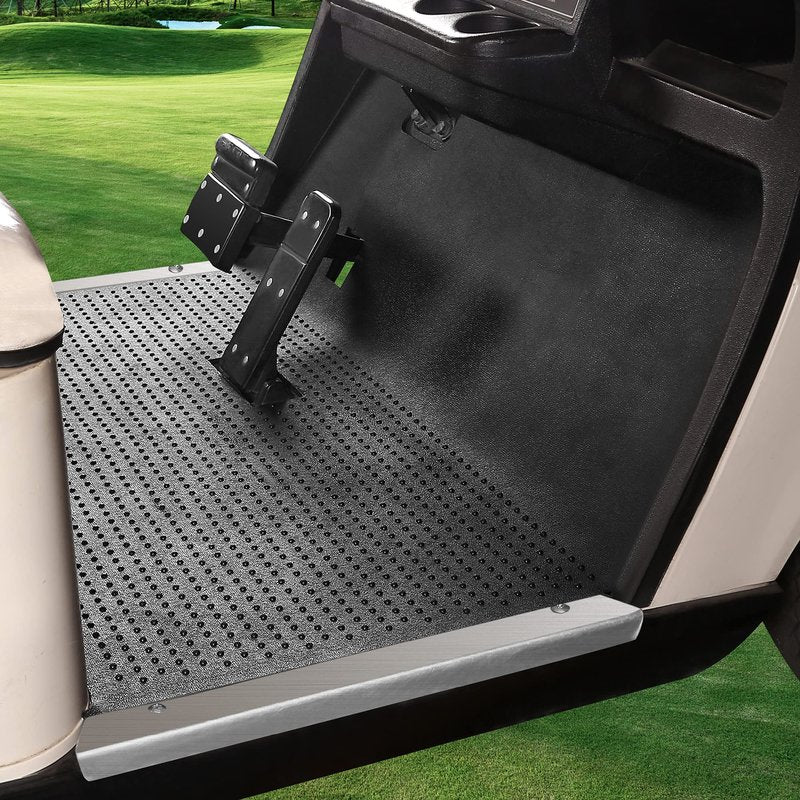 10L0L Golf Cart Full Coverage Liner Floor Mat for EZGO TXT 1996-up Electric and Gas, Black