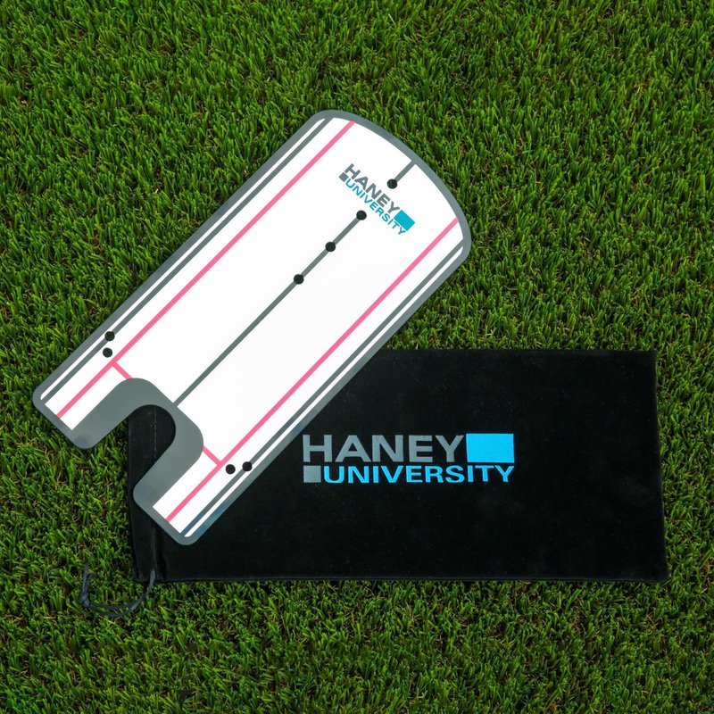 Hank Haney's Golf Putting Mirror - Golf Putting Trainer and Golf Putting Aid For Indoor and Outdoor Golf Putting Practice - Putting Mirror Training Aid For Golf Including Haney University Video Access
