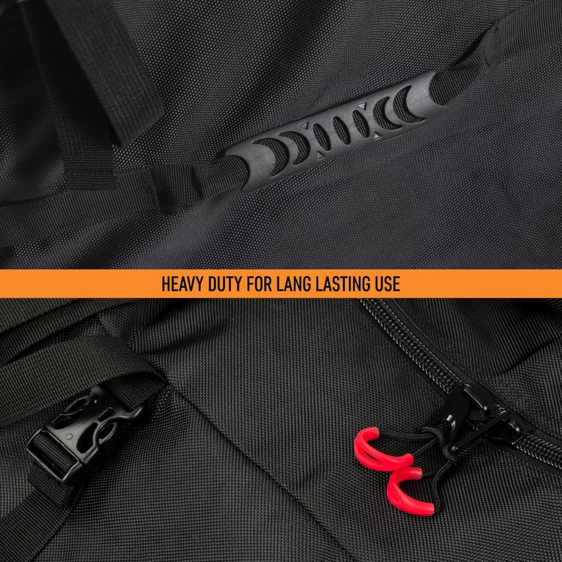 lamaki Electric Scooter Bag Transport & Storage - Universal Size - Heavy Duty Nylon 1680D, Foldable, Metal Zippers, Straps for Handle Bars - Electric Scooter Carrying Bag