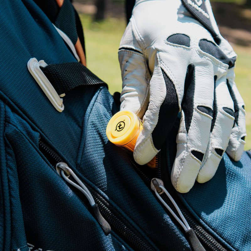 BRUSH-T Premium Plastic Golf Tees, Yellow XLT 2-Pack, Size 3 1/8", Unbreakable Innovative Design, Consistent Height, Perfect Golf Gift for Men and Women. Golfing Tees, Works With Any Golf Ball