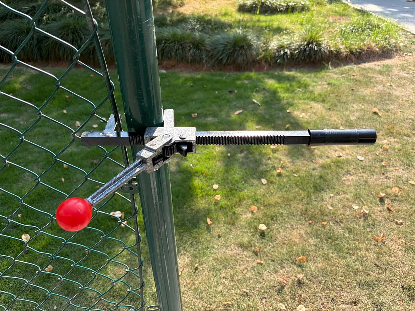 Heavy-Duty Chain Link Fence Stretcher Tool - One-Person Operation for Easy Installation & Repair | 9" Ratchet Range