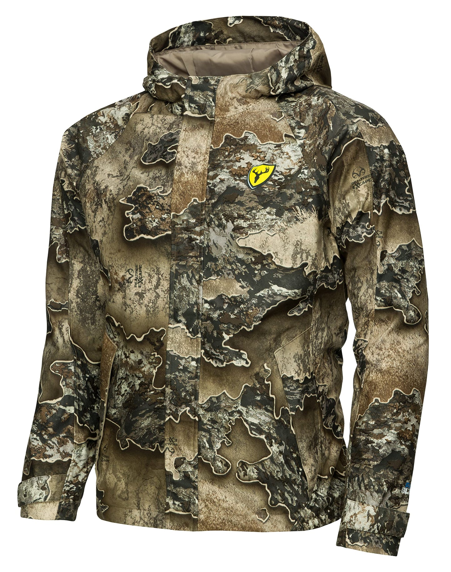 SCENTBLOCKER Men's Lightweight Waterproof Breathable Camo Rain Jacket