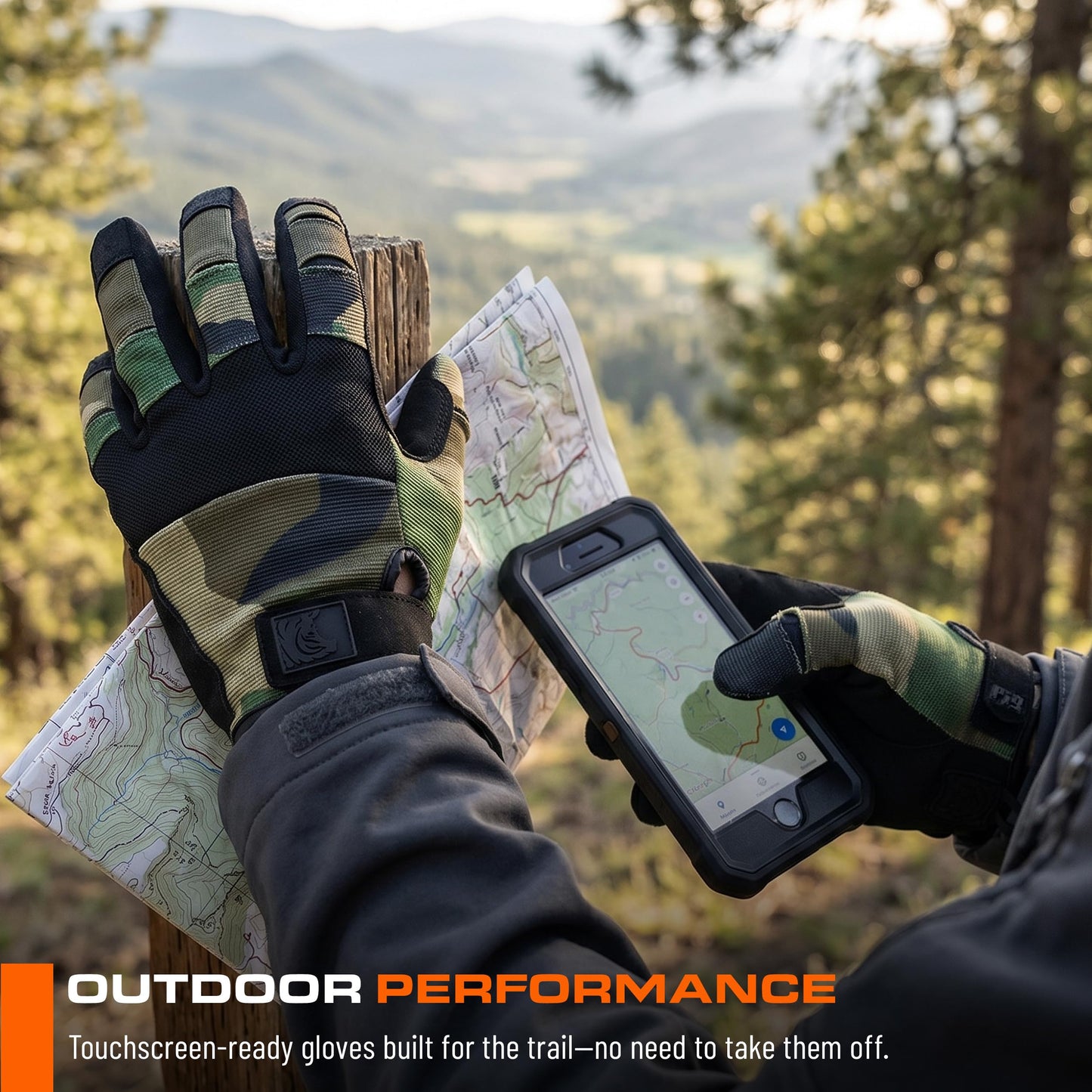PIG FDT Alpha Full Dexterity Gloves for Shooting Sports, Touchscreen Compatible, Breathable, 1 Pair, Multicam, Large