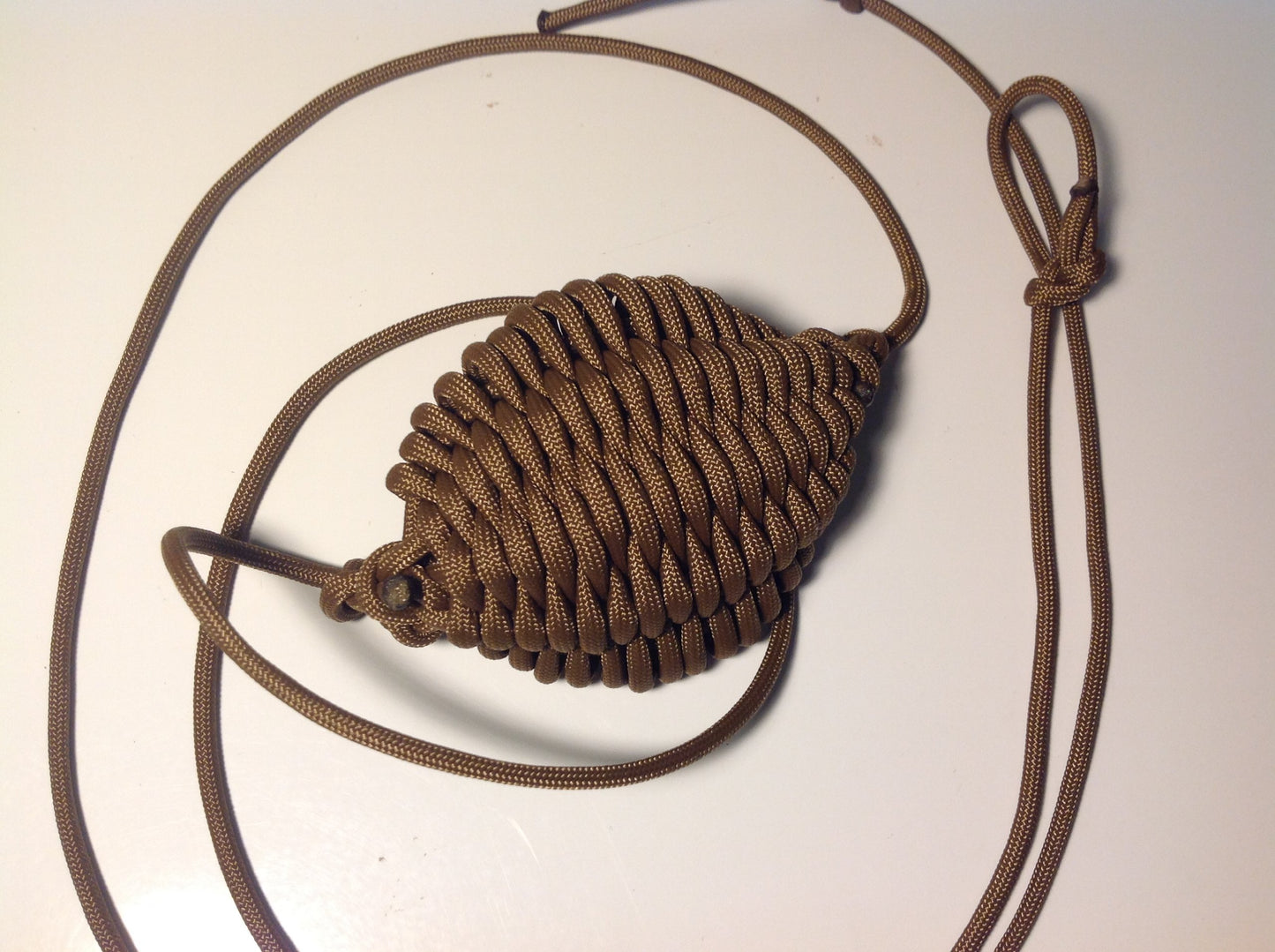 Paracord Shepherd Sling (Old-fashioned Slingshot) Handmade By David the Shepherd (Coyote Brown)