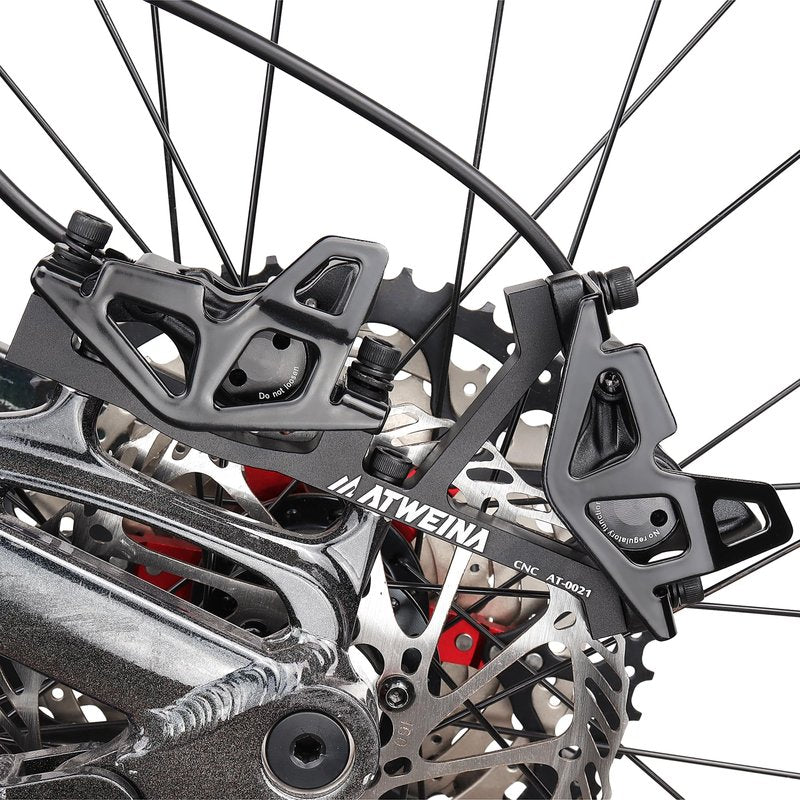 Shockproofed Bicycles Brake Protectors 30 Second Installation Light Weight Aluminum Guard with 26 29 in Mountain Bike Alloys Brake Protecting Plate (Black)