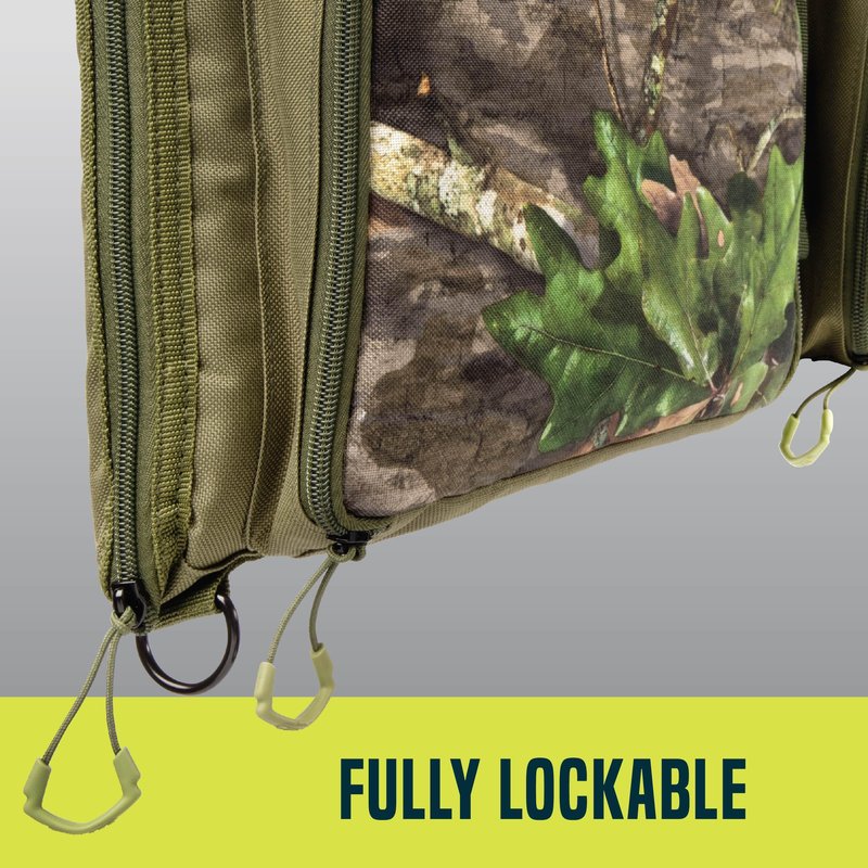 Allen Company Gear Fit Pursuit Shocker 52" Lockable Shotgun Case, Green/Mossy Oak Obsession Camo Accents
