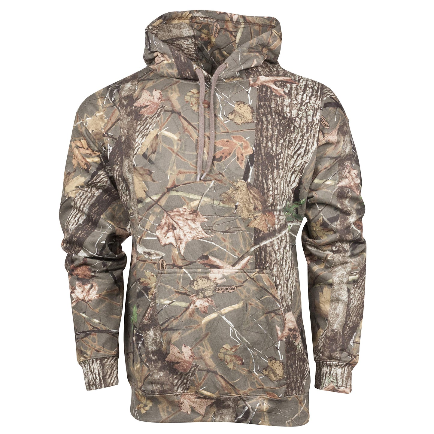 King's Camo KCB115 Men's Classic Hunting Cotton/Poly Blend Camo Pullover Hoodie, Woodland Shadow, Medium