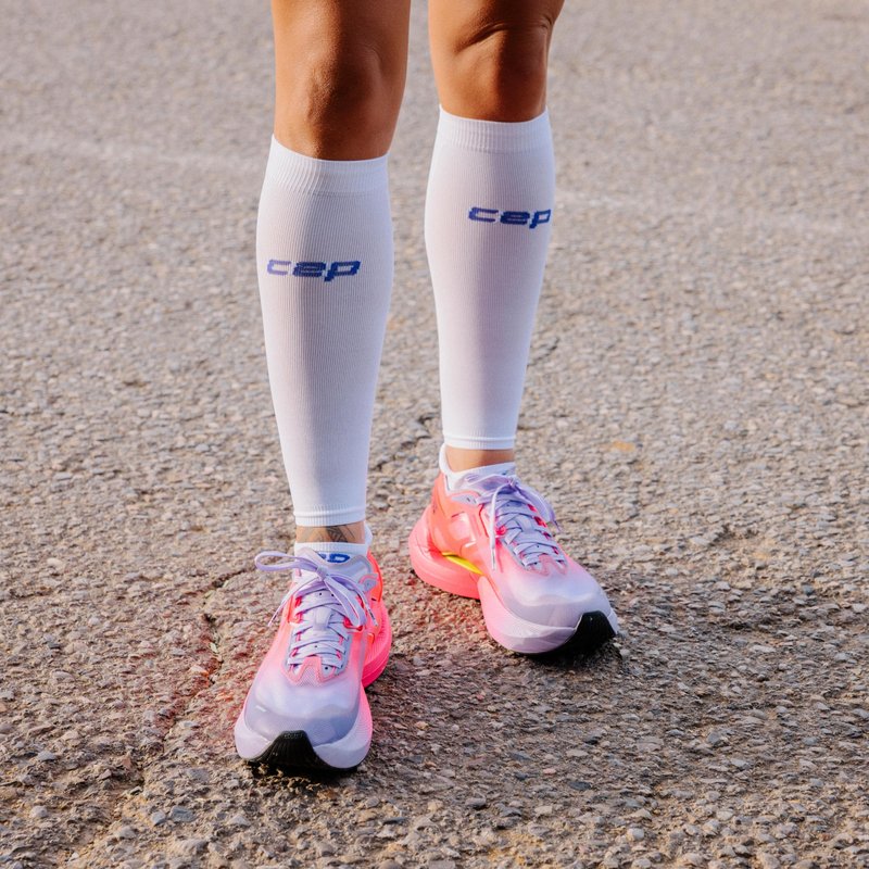 CEP Core Run Ultralight Calf Sleeves, Black/Grey, Women, III
