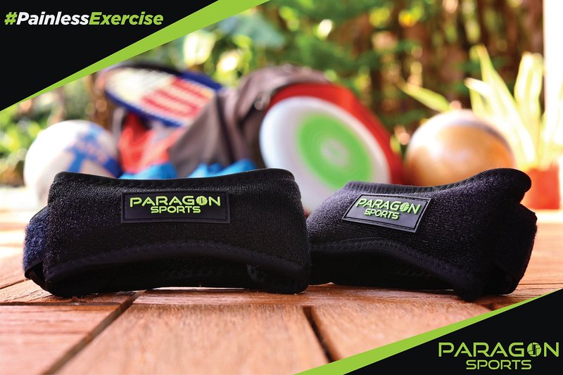 Patella Knee Strap for Running, Fitness, Stairs Climbing/Adjustable Patellar Tendon Support Band for Basketball, Athletics by Paragon Sports/Pain Relief Brace for Jumper's Knee and Chondromalacia