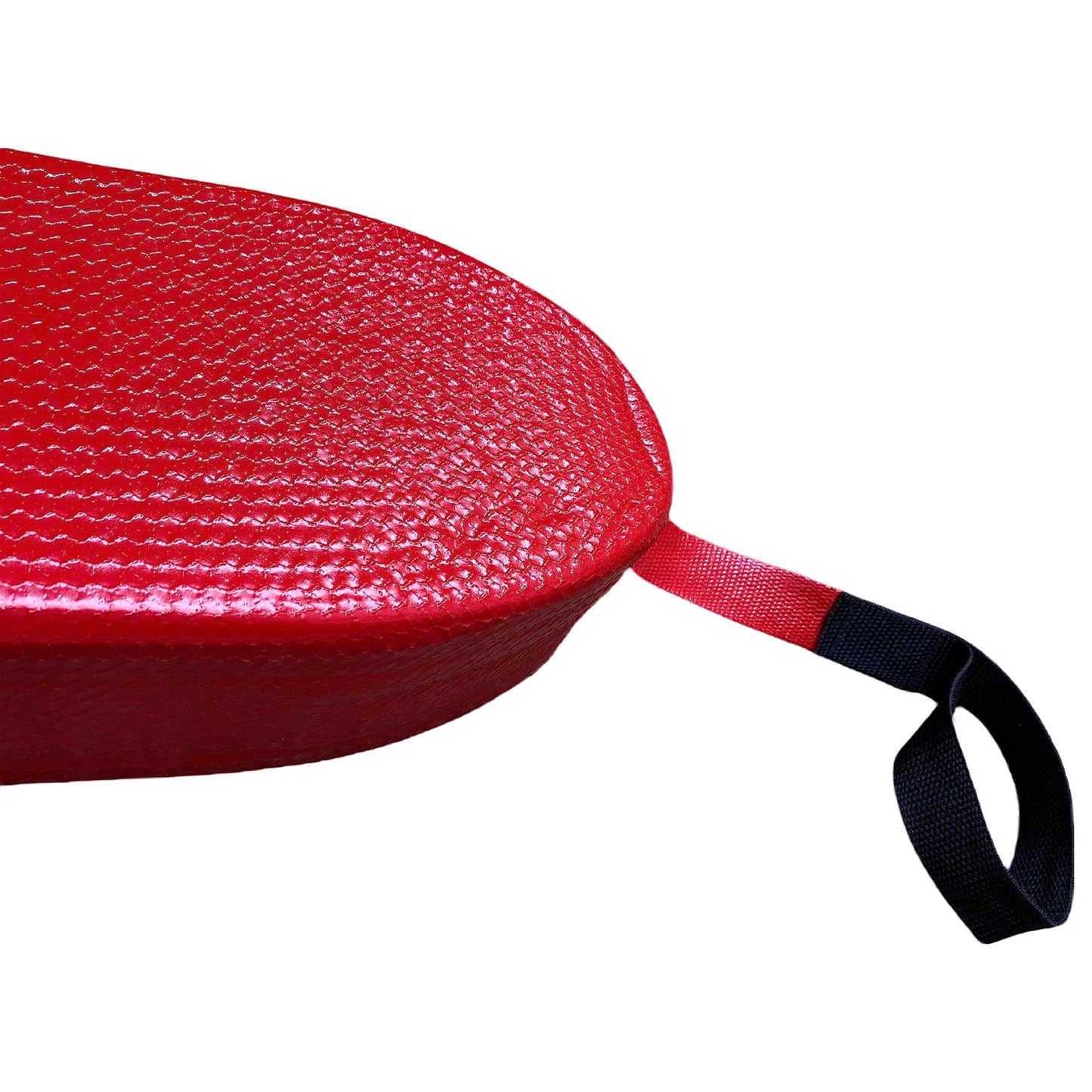 Kemp USA 53" Grip It Rescue Tube with Mesh Ergonomic Cutaway Design, Durable Nylon Casing, Adjustable Strap and Tow Line, High Visibility Red Lifeguard Float for Pool Beach Lake Waterpark Safety