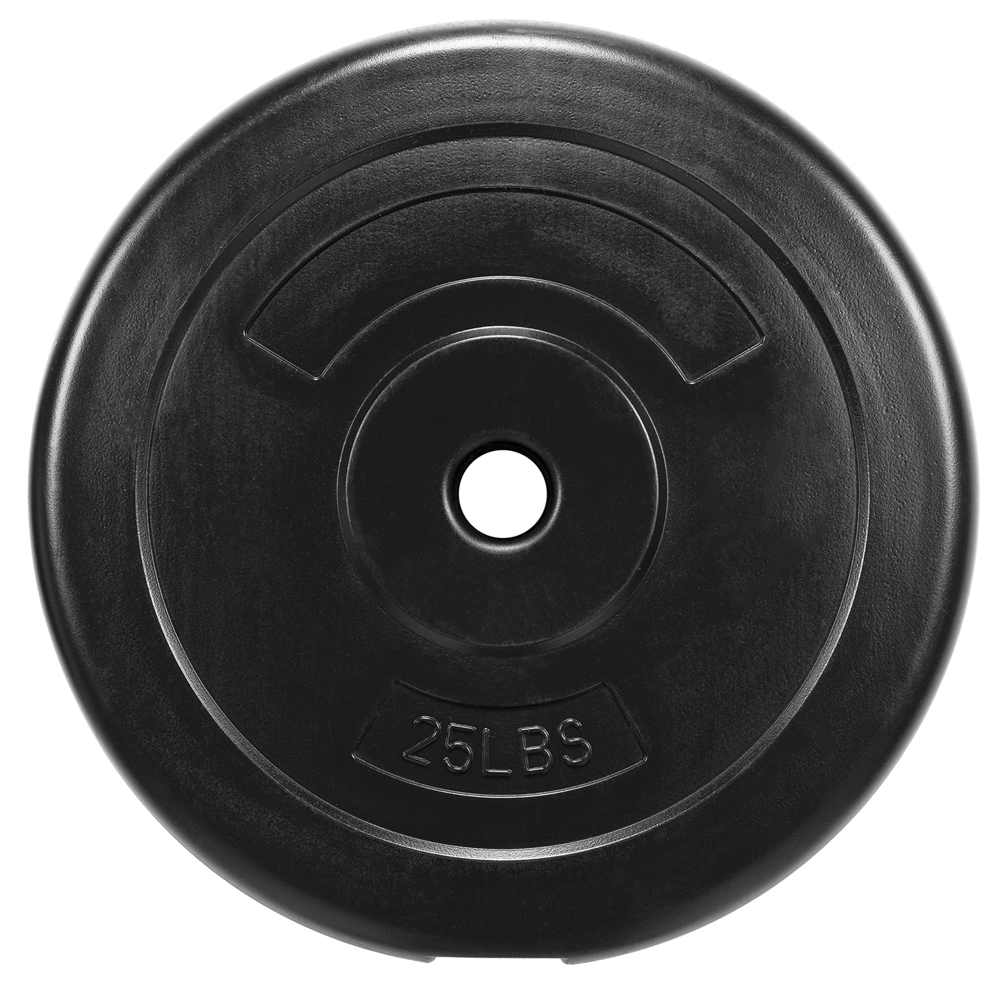 Signature Fitness Vinyl Standard 1-Inch Plate Weight Plate for Strength Training and Weightlifting, 25-Pound, Pair