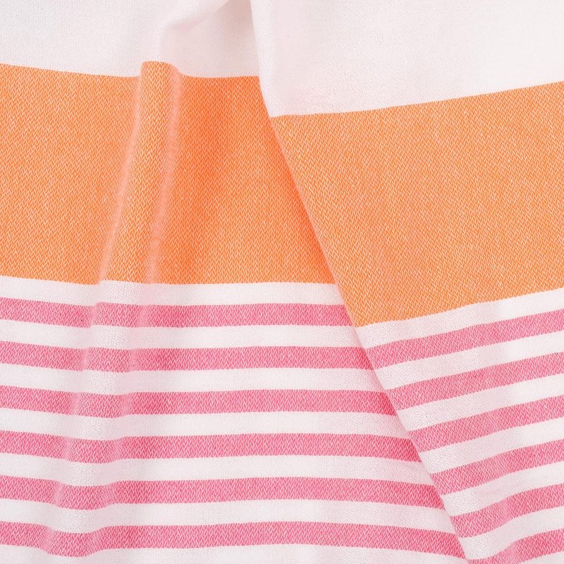 Soft Linen Peshtemal Beach Towels - 100% Cotton Quick Dry, Lightweight & Sand Free | 40"x70", Pink