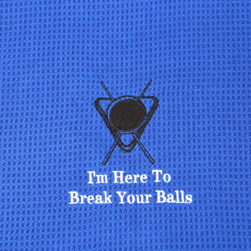 MEIKIUP Billiards Billiard Cue Towel 8-Ball Pool Cue Clean Gift Pool Player Gift Embroidered Billiards Towel I Am Here to Break Your Balls (Break Your Balls)