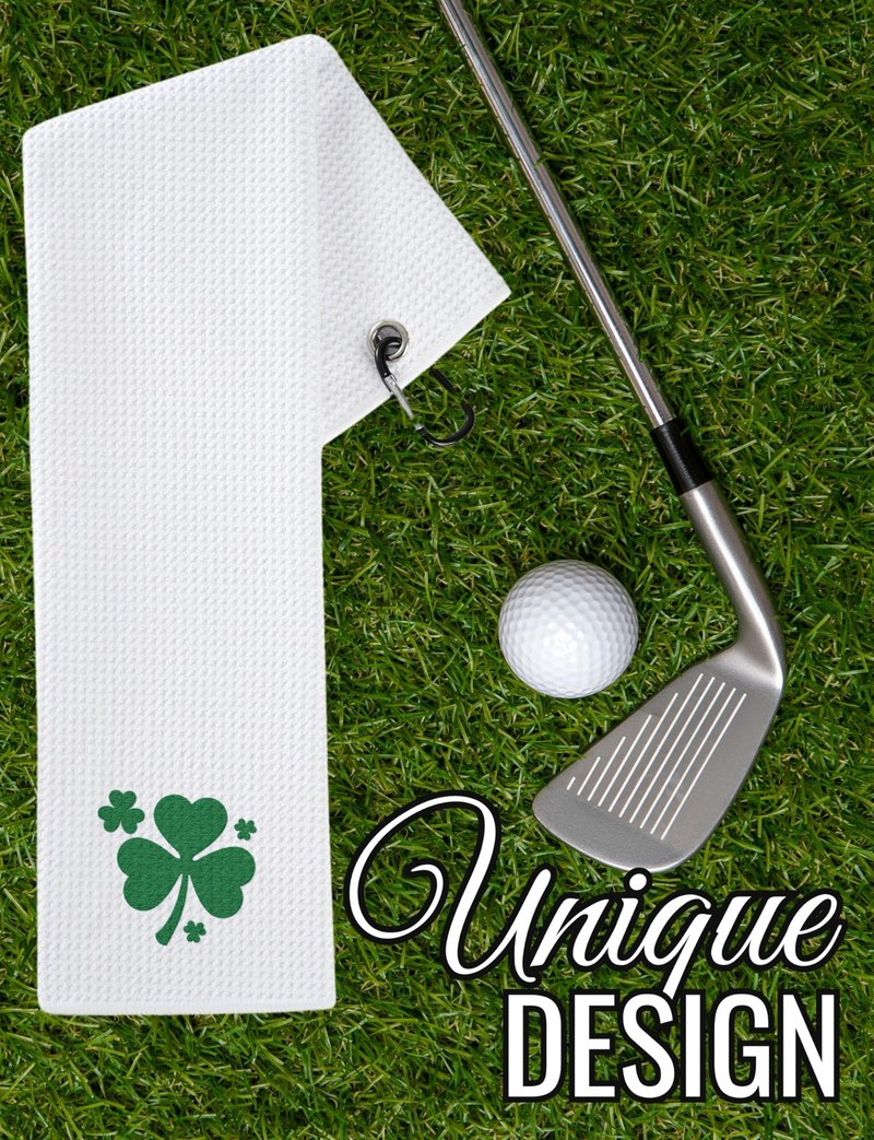CybGene Irish Gifts Golf Towel, Irish Gifts for Women, Irish Golf Towle, St. Patrick's Day Gifts, Irish Towel, 40 x 60cm Microfiber Golf Towel for Golf Bags