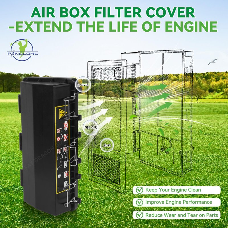 Panglong EZGO Air Box Filter Housing Cover, Suitable for 1994-2005 EZGO Gas Golf Cart with 295cc & 350cc Engine, OEM# 72179-G01 72179-G02 72145-G01 74093-G01