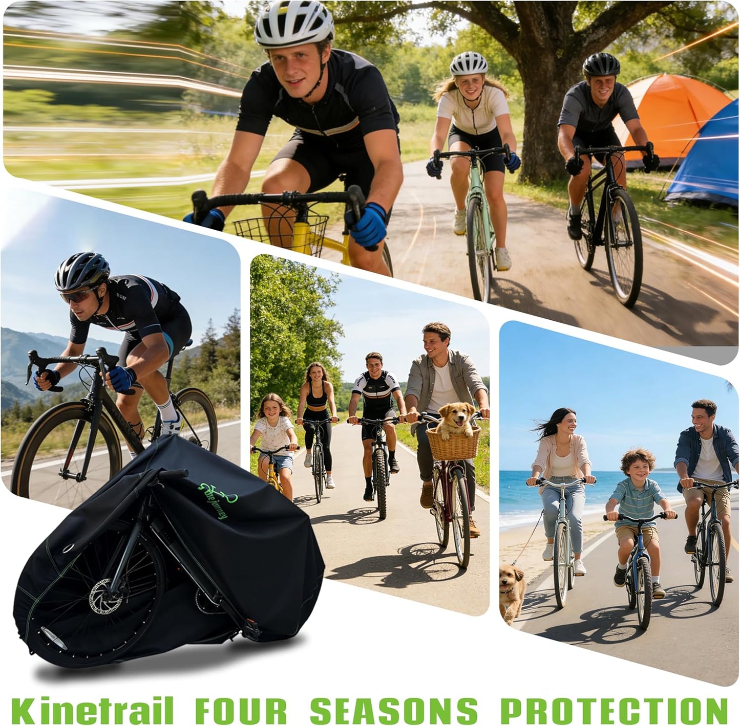 Waterproof Bike Cover - Outdoor Protection for 1 Bike | UV, Rain, Dust & Wind Proof with Lock Hole