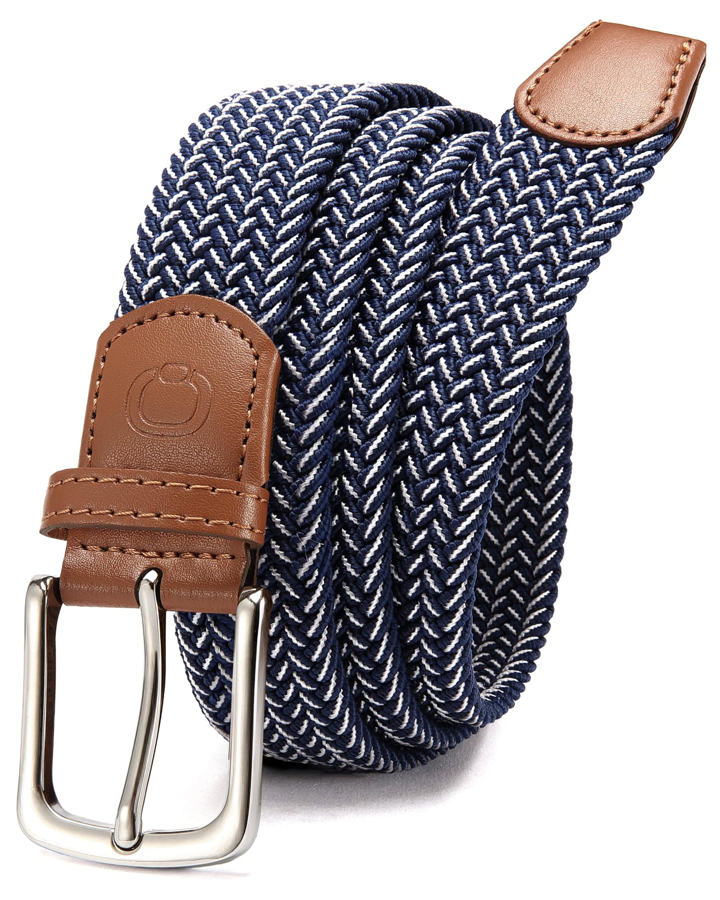 CHAOREN Stretch Belts for Men - Braided Elastic Golf Belt for Men 1 3/8"- Gift for Casual Jeans Shorts