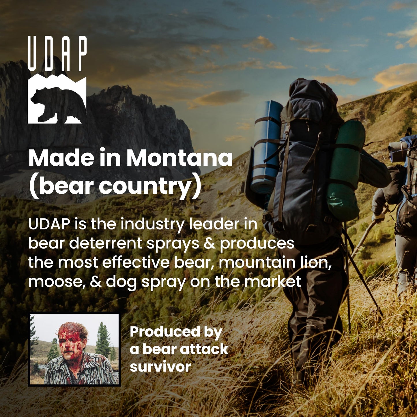 UDAP 18CP Super Magnum Bear Spray, Multi,13.4oz