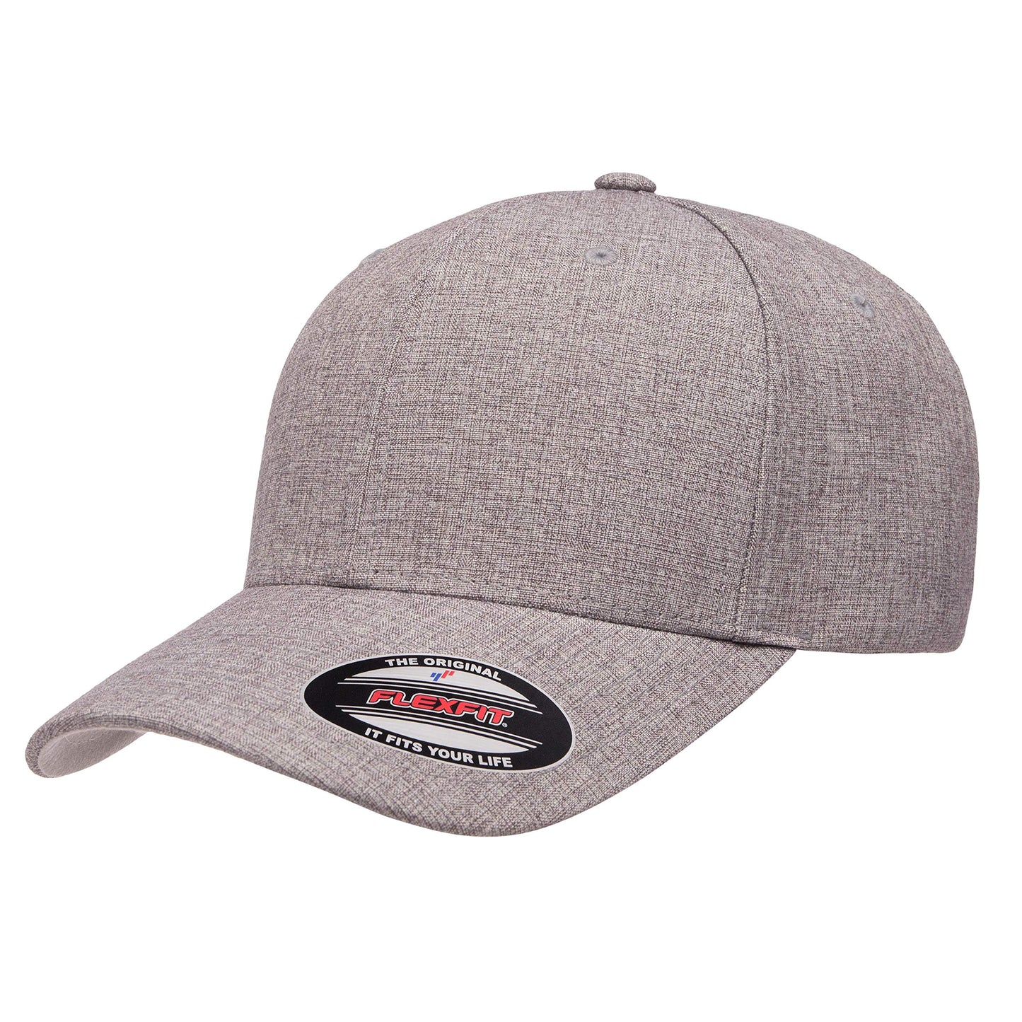 Flexfit Men's Heatherlight Cap Hat, Melange Grey, L/X-Large