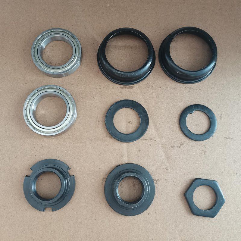 ZZRSDAN Upgrade New 2" Cup Bottom Bracket Set, One-Piece Bottom Bracket Cup Set Bearings Included (Black, 2" Cup)