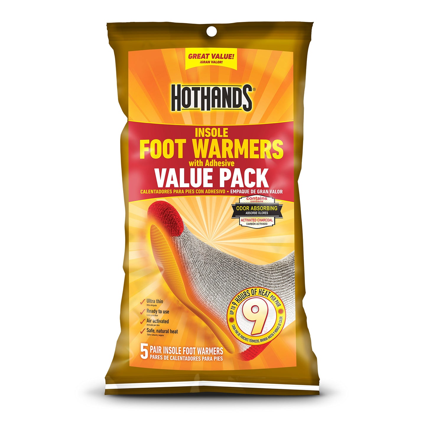 HotHands Hand and Foot Warmers Value Pack (40 Pairs) | (5 Pairs)