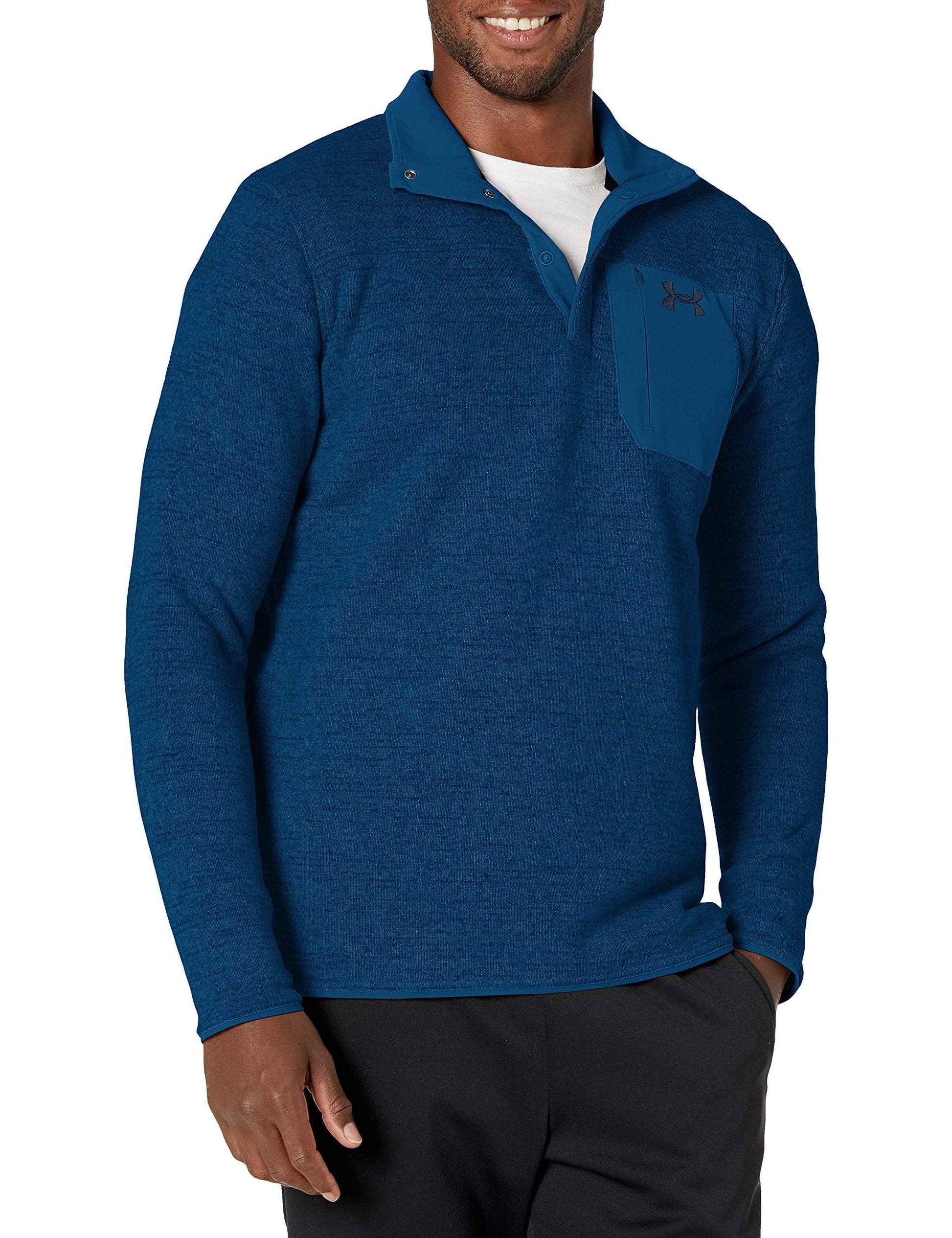 Under Armour Mens Specialist Henley 2.0, Midnight Navy (410)/Midnight Navy, Medium