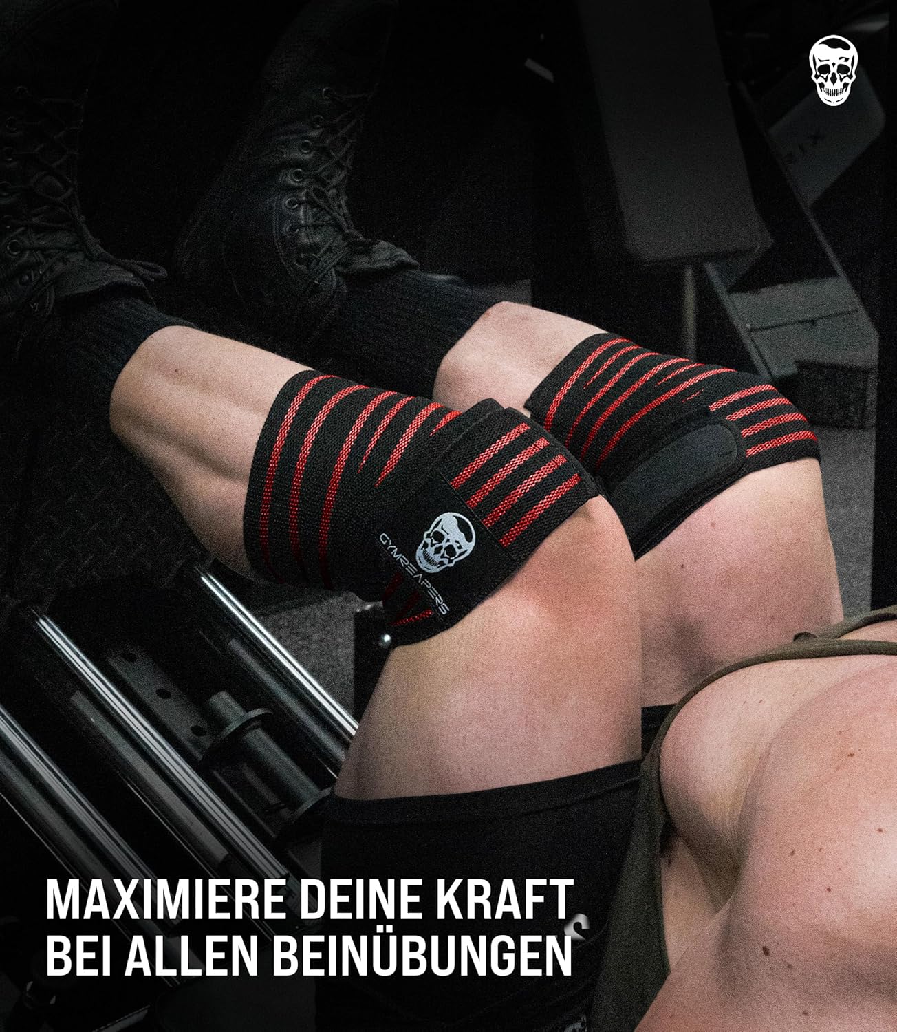 Knee Wraps for Squats & Powerlifting - 72 Inch Compression Support for Men & Women