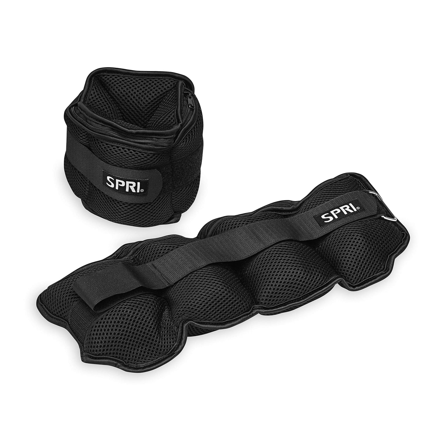 SPRI Adjustable Ankle Weights - Walking Weights for Strength Training Exercises, Resistance Endurance Workouts, General Fitness - For Strengthening & Toning Lower Body - 10lb Set (5lb Each)