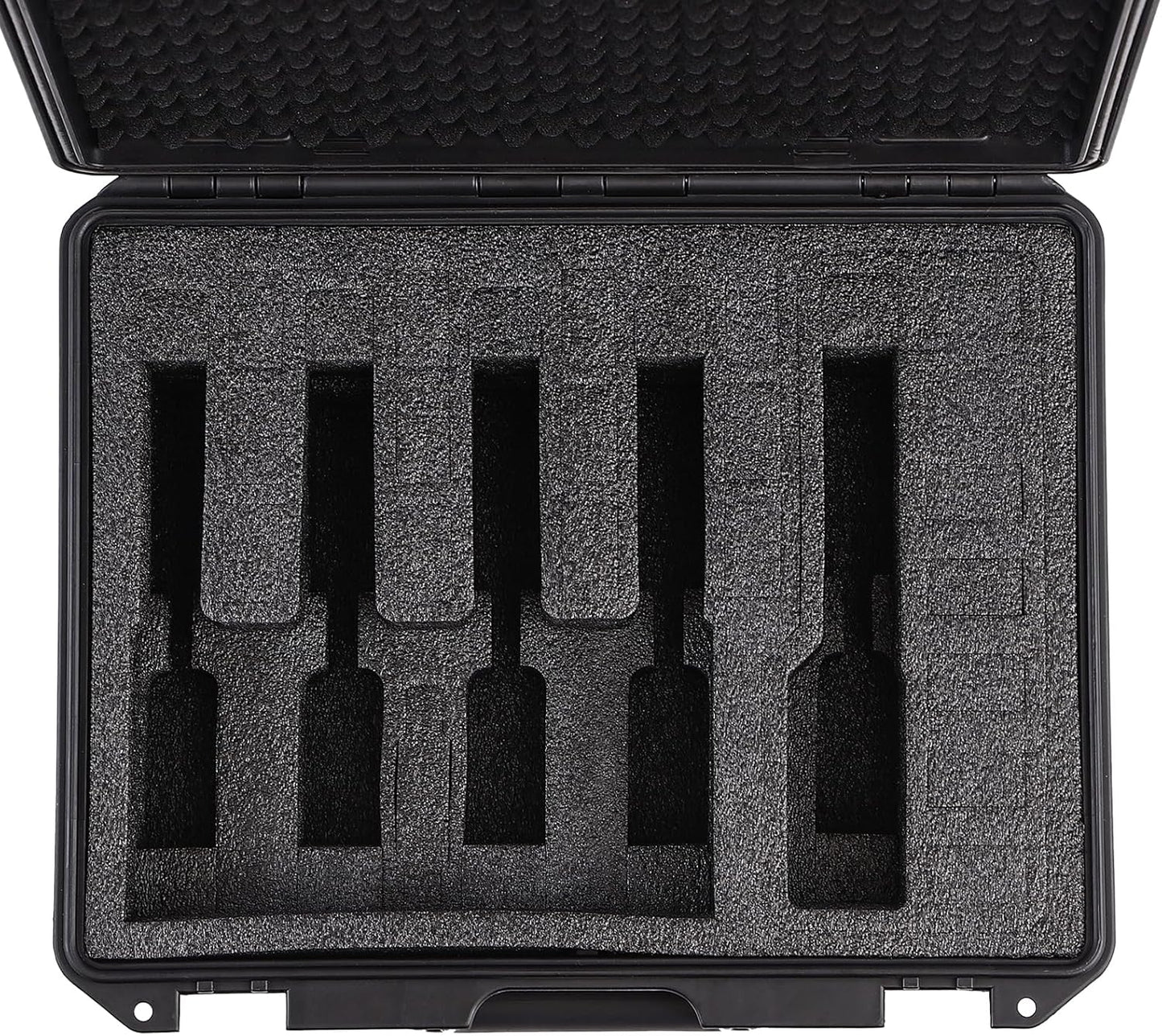 Gun Case for 3/5/8 Handguns - Hard Shell Pistol Carrying Case, IP67 Waterproof, TSA Approved Lockholes | Fits Glock, Beretta, S&W, Sig Sauer