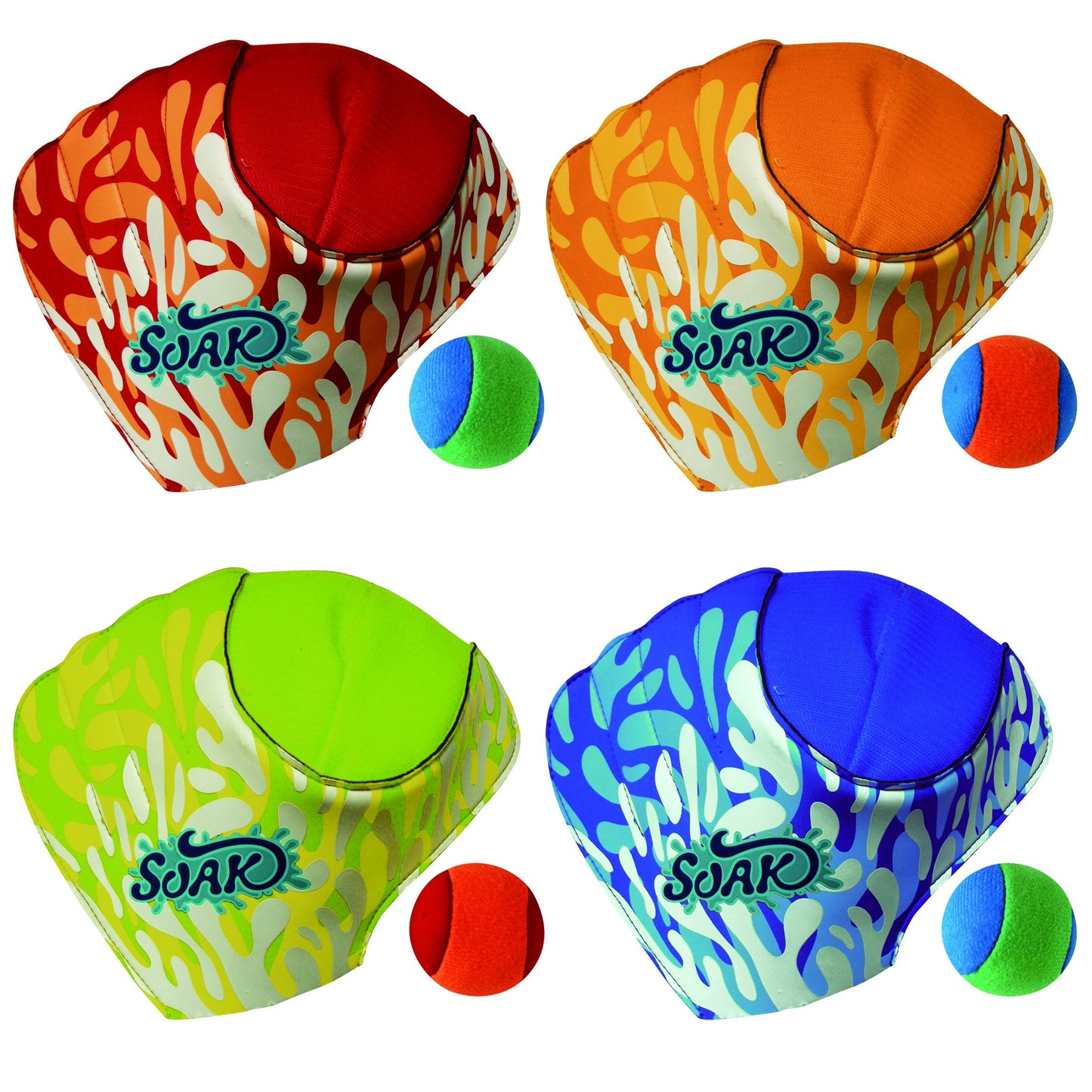 Sunlite Sports Catch Pads Toss and Catch Ball Game Set, Includes 2 Hand Pads and 1 Ball, Backyard Pool Beach Outdoor Indoor Play, Easy Throw and Catch