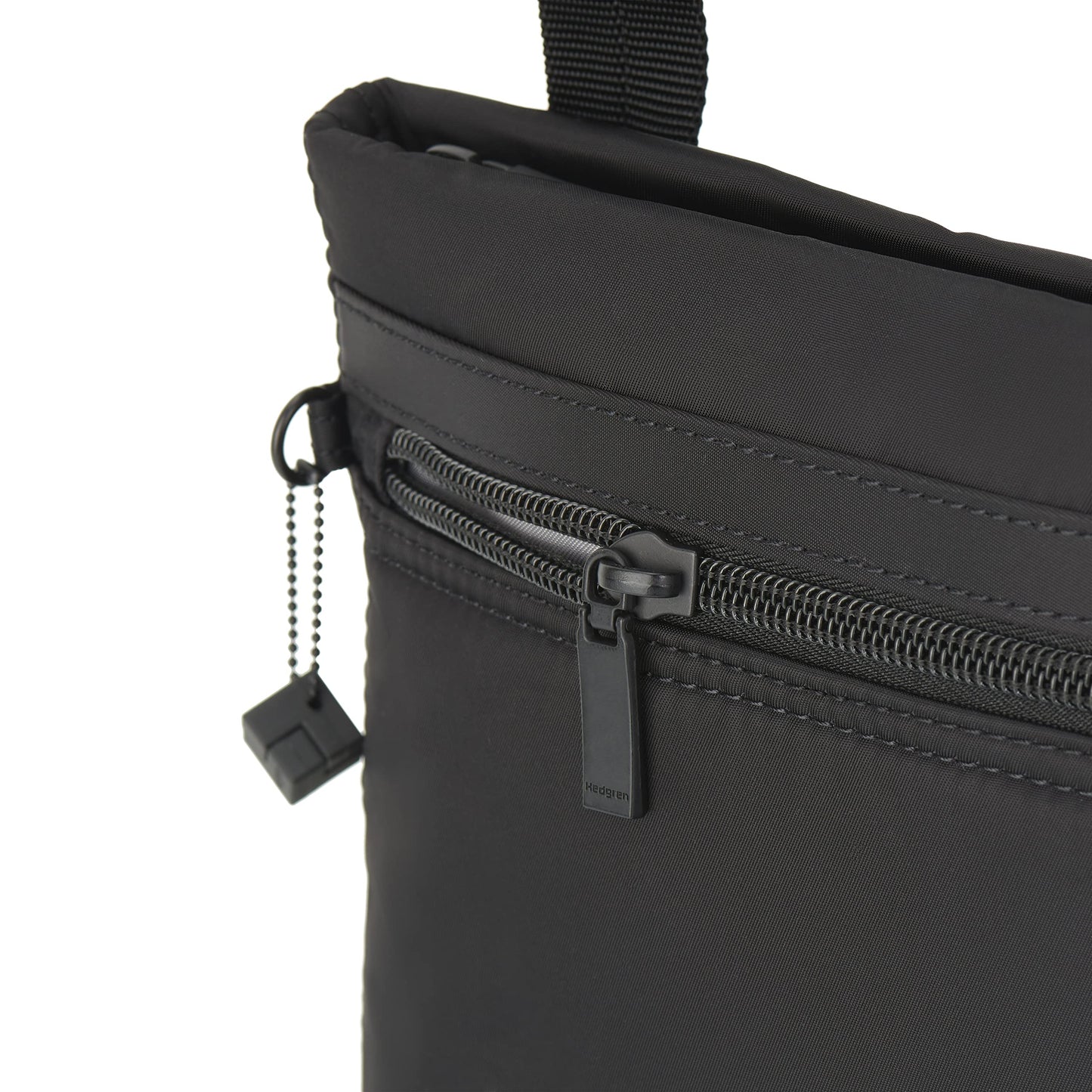 Hedgren LEONCE Crossbody Bag - RFID Protection, Zip Lock, Pen & Slip Pockets, Water-Repellent, 0.92L - Black